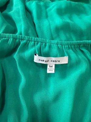 Naked Zebra Green Spaghetti Strap Romper thumbnail 4