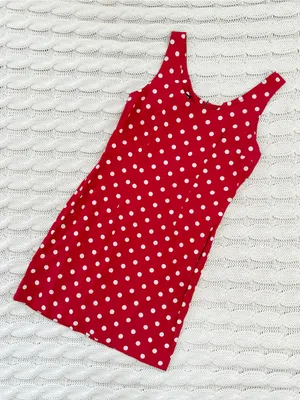 My Michelle Vintage Red and White Polka Dot Mini Dress thumbnail 2