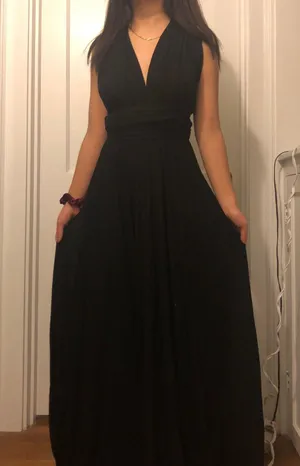 Lulus Convertible Black Maxi Dress thumbnail 3