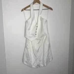 Amanda Uprichard Isadore Romper Linen White Womens XL Revolve thumbnail 3