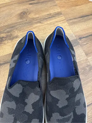 Rothy's The Original Slip On Sneaker Black Grey Camo Women’s thumbnail 5