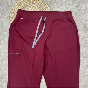 Figs Scrubs Set Zamora Jogger Pants XXLT & Rafaela Oversized Top Burgundy XL thumbnail 5