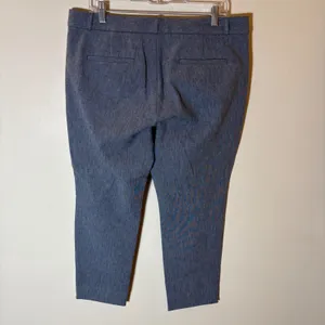 Banana Republic Sloan Pants‎ Size 12S Textured Blue thumbnail 4