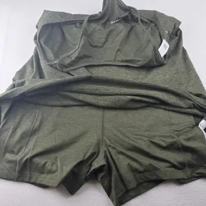 Old Navy NWT CloudComfy Active Dress XL Olive Green Heather Built-in Bra Shorts thumbnail 8
