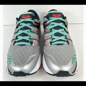 Saucony Zealot ISO 2 Women's Size 7.5 Silver Mint Black Running Shoes S10314-1 thumbnail 2