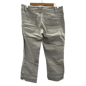 Y2K American Eagle Capri Pants Womens 8‎ Low Rise Fitted 2000s Casual FLAWED thumbnail 2