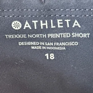 Athleta Trekkie North Printed Short Women's Size 18‎ Blue Athletic thumbnail 3