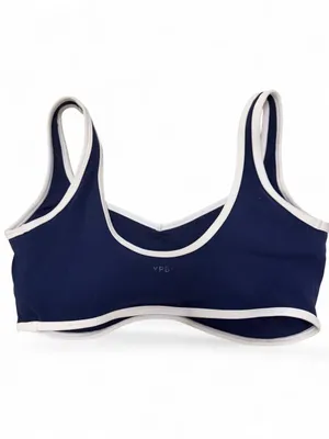 Abercrombie YPB studio flex navy contrast sports bra thumbnail 4