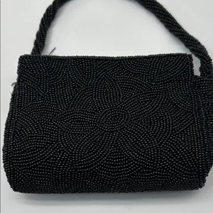 Bloomingdale's Elegant Black Beaded Wristlet thumbnail 10