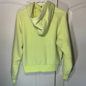 ATHLETA Easy Fleece 1/2 Zip Hoodie Citron Yellow‎ Neon Sweatshirt Womens Small thumbnail 6