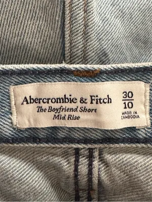 Abercrombie & Fitch Boyfriend Denim Short Mid Rise Size 30 / 10 thumbnail 5
