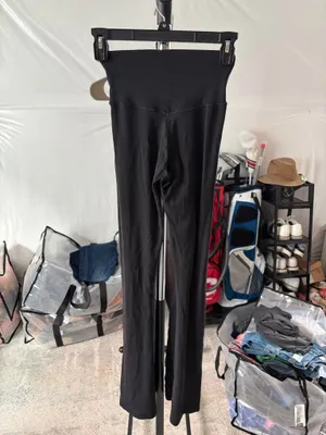 Aerie Real Me Crossover High-Waisted Leggings Flare Black thumbnail 3