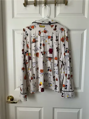 Beauty Sleep Social x Peanuts Halloween Pajama Set Plus Size XXL thumbnail 8