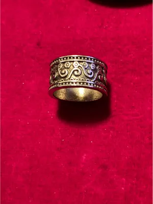 Vintage Silver Wide Scroll Filigree Band Ring Sz 5 thumbnail 3