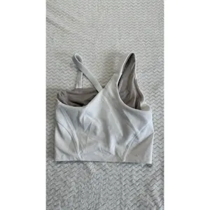 Lululemon Asymmetric Yoga Tank Top White Nulu One Shoulder Size 4 LW1EI5S thumbnail 3
