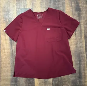 Figs Catarin One-Pocket Scrub Maroon Top Size Small Size XXL thumbnail 1