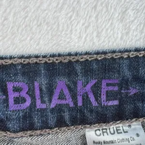 Cruel Denim 13 30L‎ Blake Jeans Blue Bootcut Stretch Western Distressed Rocky thumbnail 7
