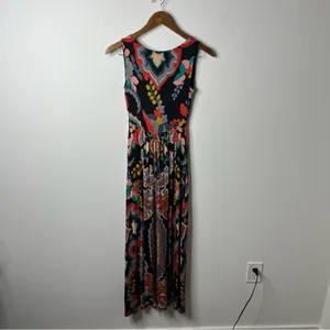 Anthropologie‎ Maeve Paisley Floral Sleeveless Maxi Dress Womens Size XS thumbnail 7