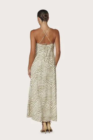 Revolve Green and white striped dress size small only worn once Bought at boutique branded for exposure thumbnail 2