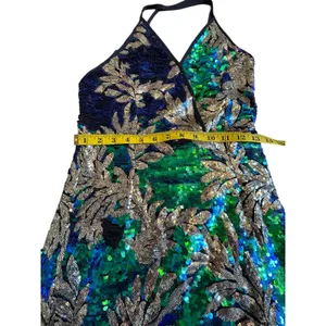 NWT Love and Other Things Multicolor Sequin Dress - Size M thumbnail 6