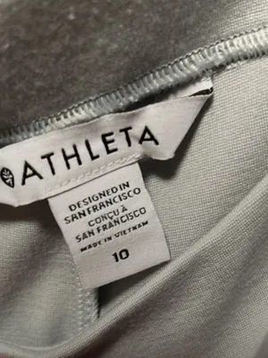 ATHLETA Venice High Rise Wide Leg Pant, Light Grey, Size 10 thumbnail 6