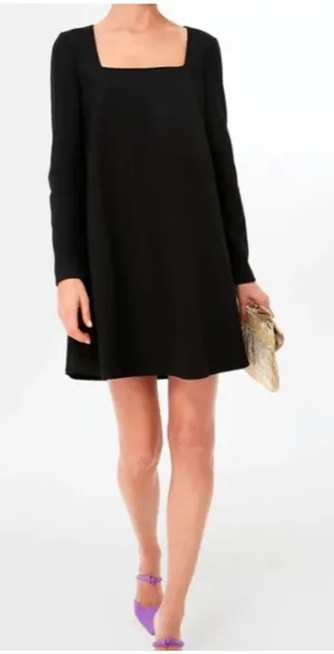 Tuckernuck Middleton Black Square Neck Long Sleeve Mini Dress Womens Size‎ Small thumbnail 1
