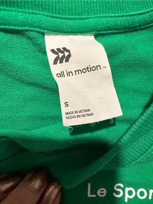 all in motion Green 'Le Sports Club' Crewneck Cropped Sweatshirt thumbnail 3