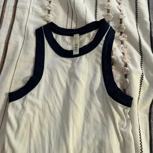 Skims soft lounge white and blue contract dress size large thumbnail 4