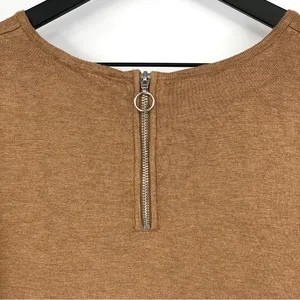 INC International Concepts Studded Sweater Tan M thumbnail 7