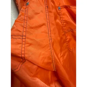 Joyrich Orange Nylon Utility Bib Overalls Jumpsuit Logo Streetwear Womans L thumbnail 11