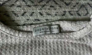 Paper Crane Waffle knit matching set thumbnail 2