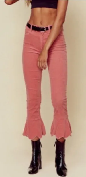 Mother The Cha Cha Chew Pink Corduroy Pants Size 28‎ thumbnail 1