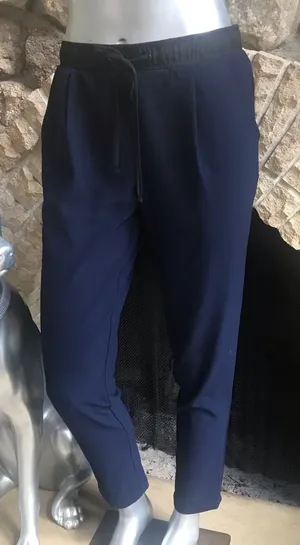 Sanctuary Blue Black Pull On Polyester Trouser Pants Women’s Size Small thumbnail 1