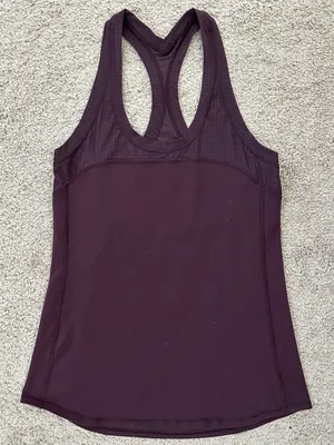 LULULEMON Cool Racerback II Deep Breath in Black Cherry Sz. 4 Small thumbnail 6