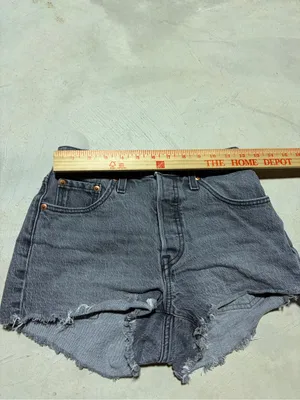 Levi’s Distressed Women's Denim Shorts gray washed 25 thumbnail 4
