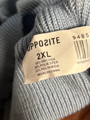 Opposite blue ruffle sweater size 2X thumbnail 7