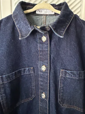 Zara Dark Blue Denim Romper thumbnail 15