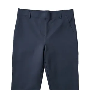 NEW Quince Ultra-Stretch Ponte Straight Leg Pants Rayon Nylon Navy Size Small thumbnail 3