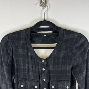 Ulla Johnson Women’s Size‎ 2 Plaid Popover Top Ruched Silk Back Designer thumbnail 2