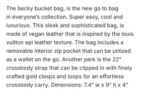 Bucket bacg with crossbody strap thumbnail 5