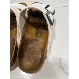 Birkenstock Arizona white sandals women's 38 thumbnail 3