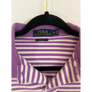 Polo Ralph Lauren purple and white striped polo size s thumbnail 2