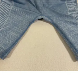 Ryka Womens Blue Space Dye Seamless High Rise Athletic Bike Shorts Large thumbnail 7