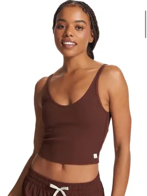 Vuori Rib Cropped Tank Top size XS thumbnail 2