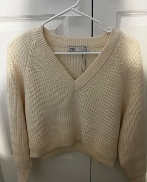 Cropped Knit Sweater thumbnail 1