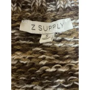 Z Supply Este Women's Brown Long Sleeve Button Down Crop Cardigan Sweater Top S thumbnail 5