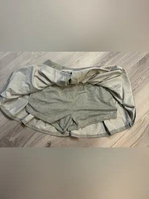 Grey Mini Skirt in Gray - Classic‎ A-Line Style thumbnail 3
