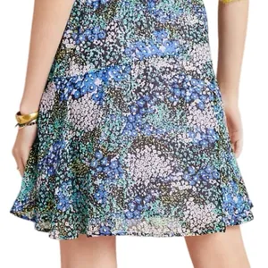 Anthropologie Maeve Cottage Floral Abstract Chiffon Skirt Women’s Sz L NWT $99 thumbnail 4