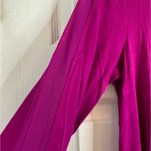 Women's Fuchsia Shirt with Sheer Panels, Size Medium thumbnail 5