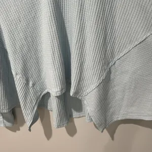 Free People We The Free Women’s Oversized Top Waffle Cozy Warm Travel Sz S thumbnail 5